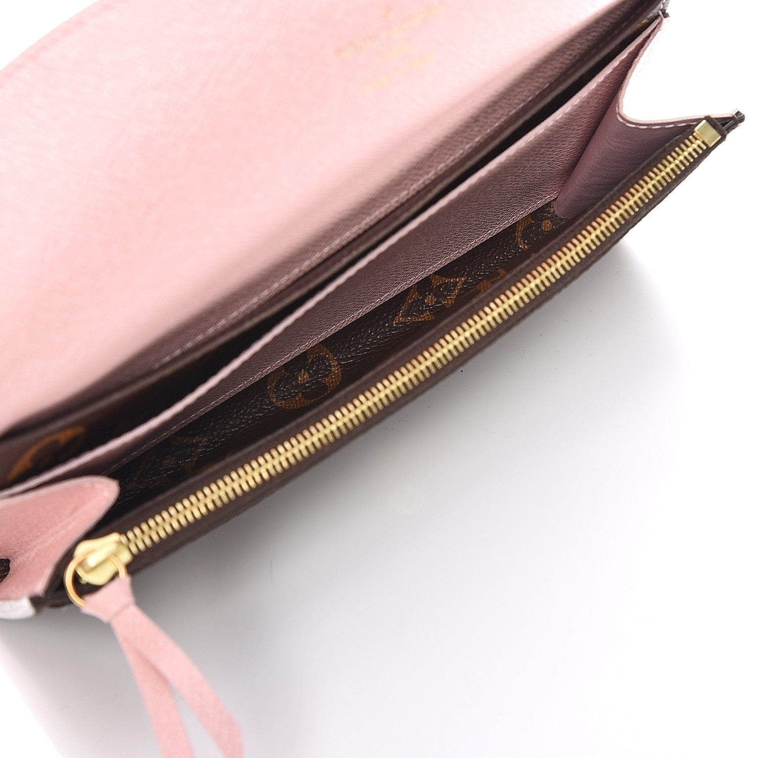 Louis Vuitton Monogram Emilie Wallet Rose Ballerine 5 of 8