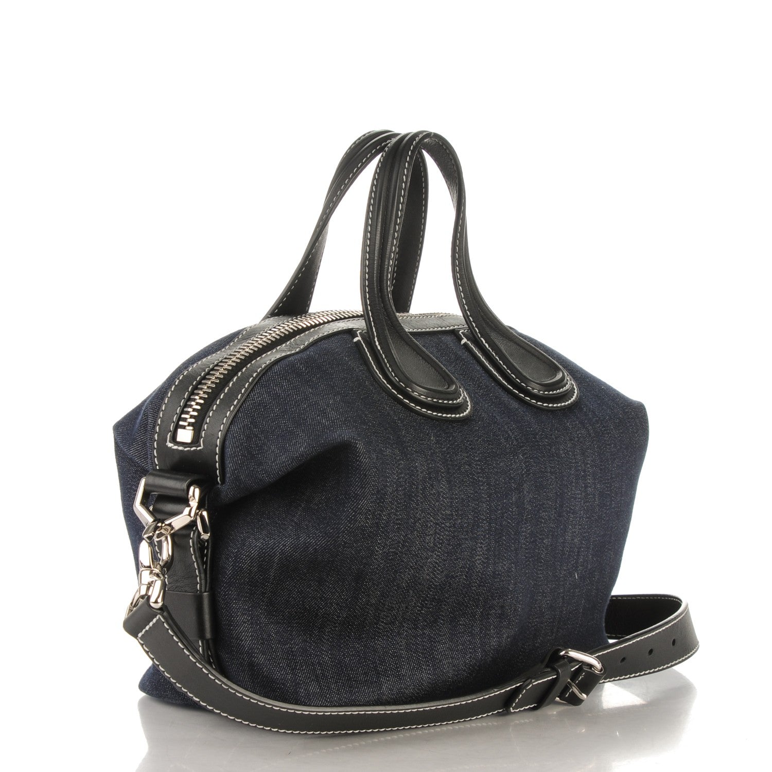 Givenchy Denim Calfskin Small Nightingale Blue Black 3 of 7