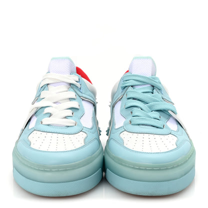 Christian Louboutin Calfskin Spike Astroloubi Donna Low Top Sneaker 39.5 Mineral White 3 of 7