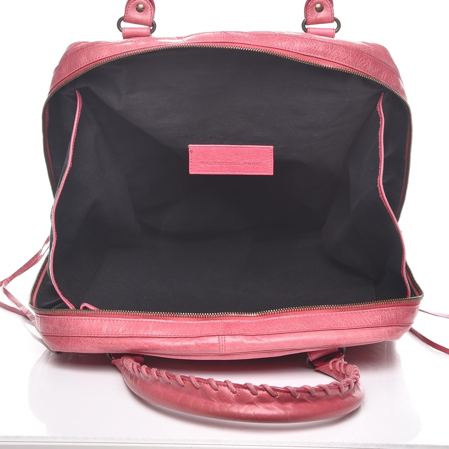 Balenciaga Agneau Classic Hardware Briefcase Tote Pivoine 5 of 8