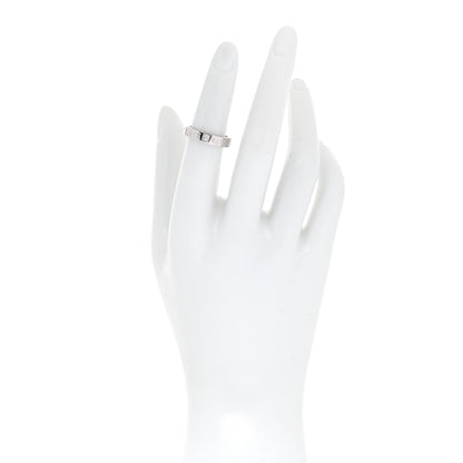 Bulgari 18K White Gold Diamond B.Zero1 Essential Band Ring 50 5.25 2 of 4
