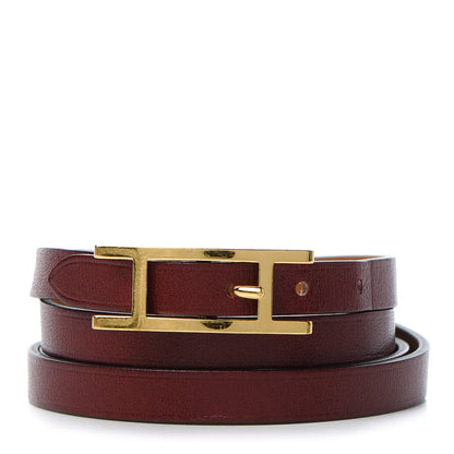 Hermes Swift Hapi 3MM Triple Tour Bracelet M Bordeaux 1 of 6
