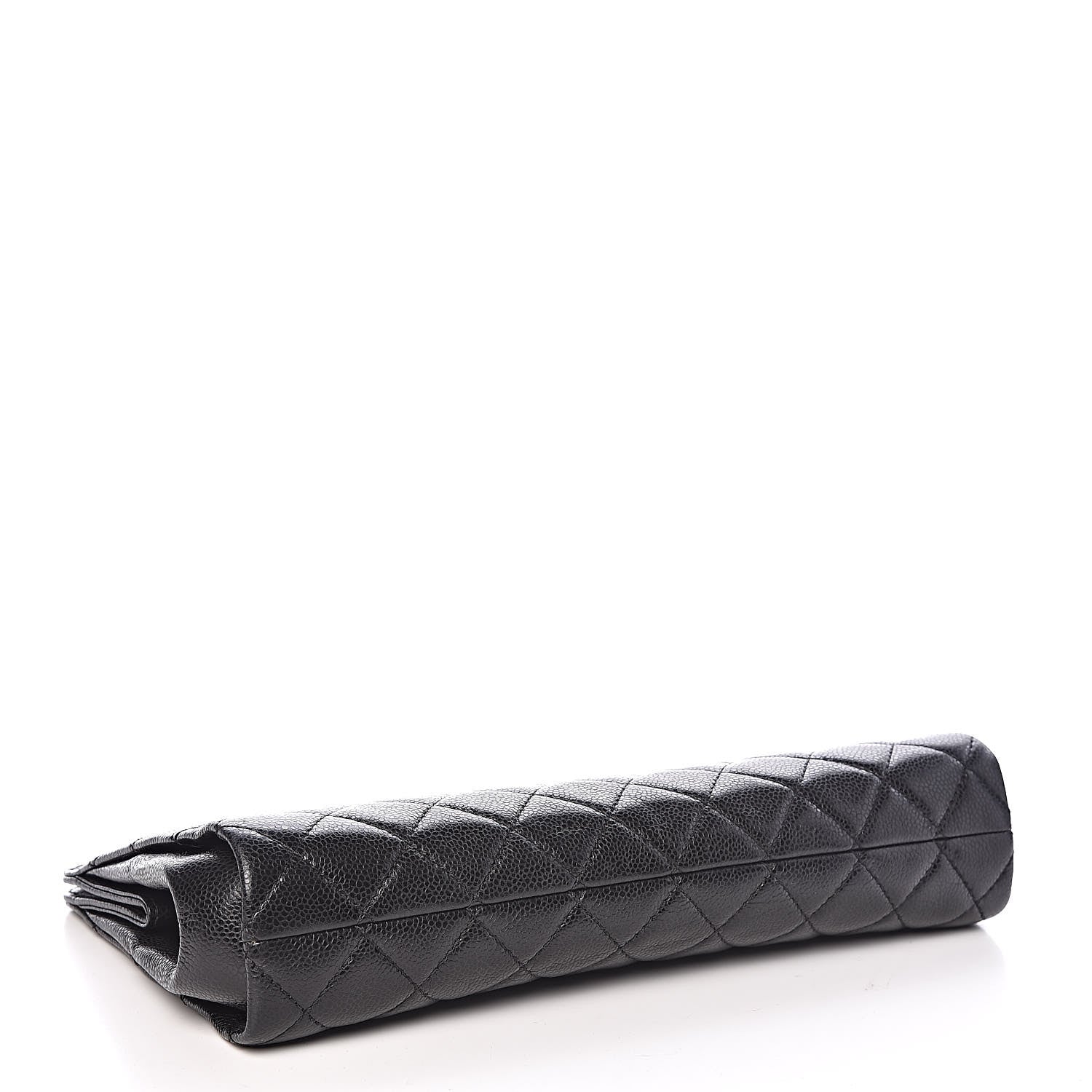 Chanel Caviar Quilted CC Large Clutch Black 4 of 9