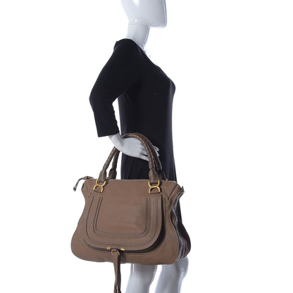 Chloe Calfskin Large Marcie Satchel Nut 2 of 8