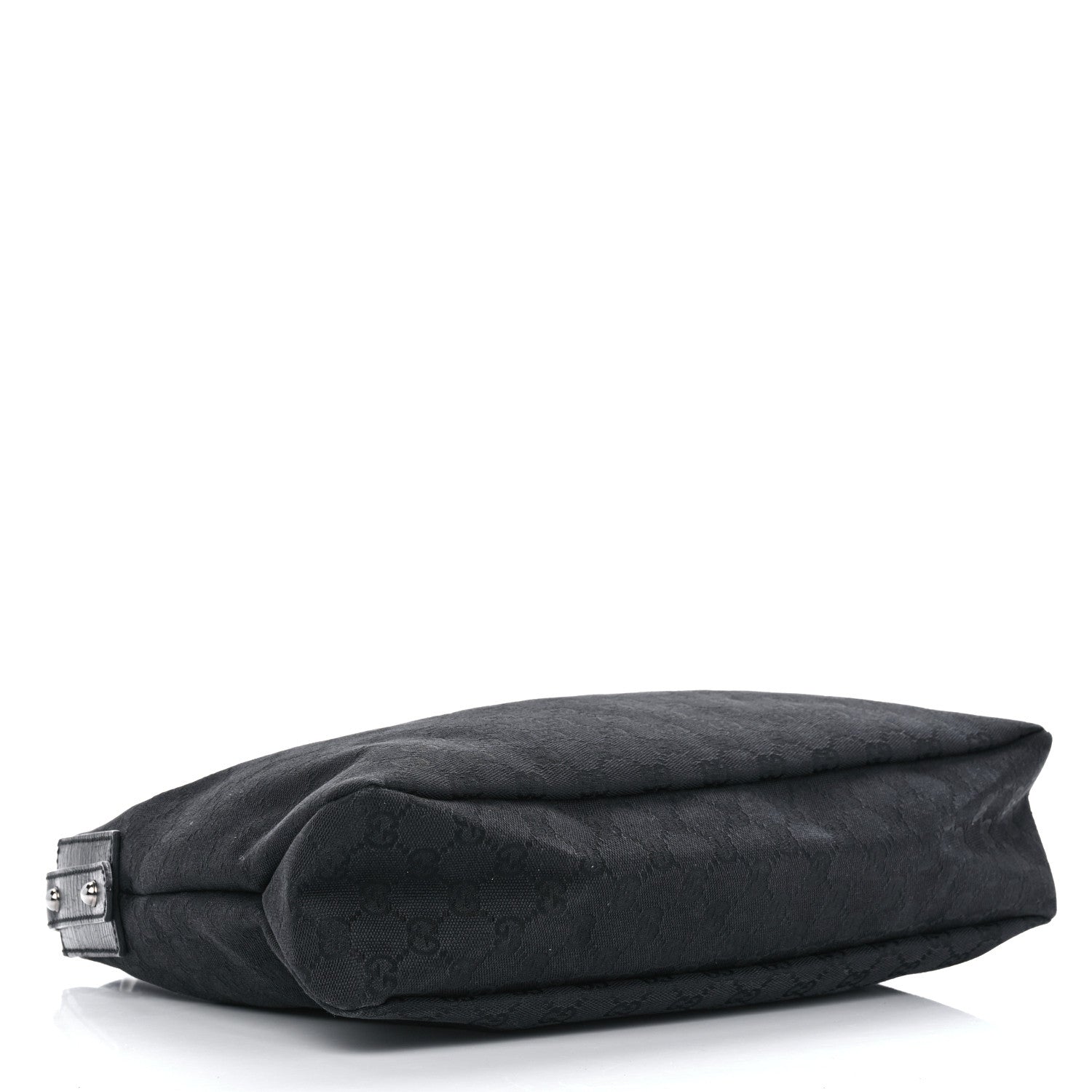 Gucci Monogram Medium Horsebit Chain Hobo Black 4 of 10