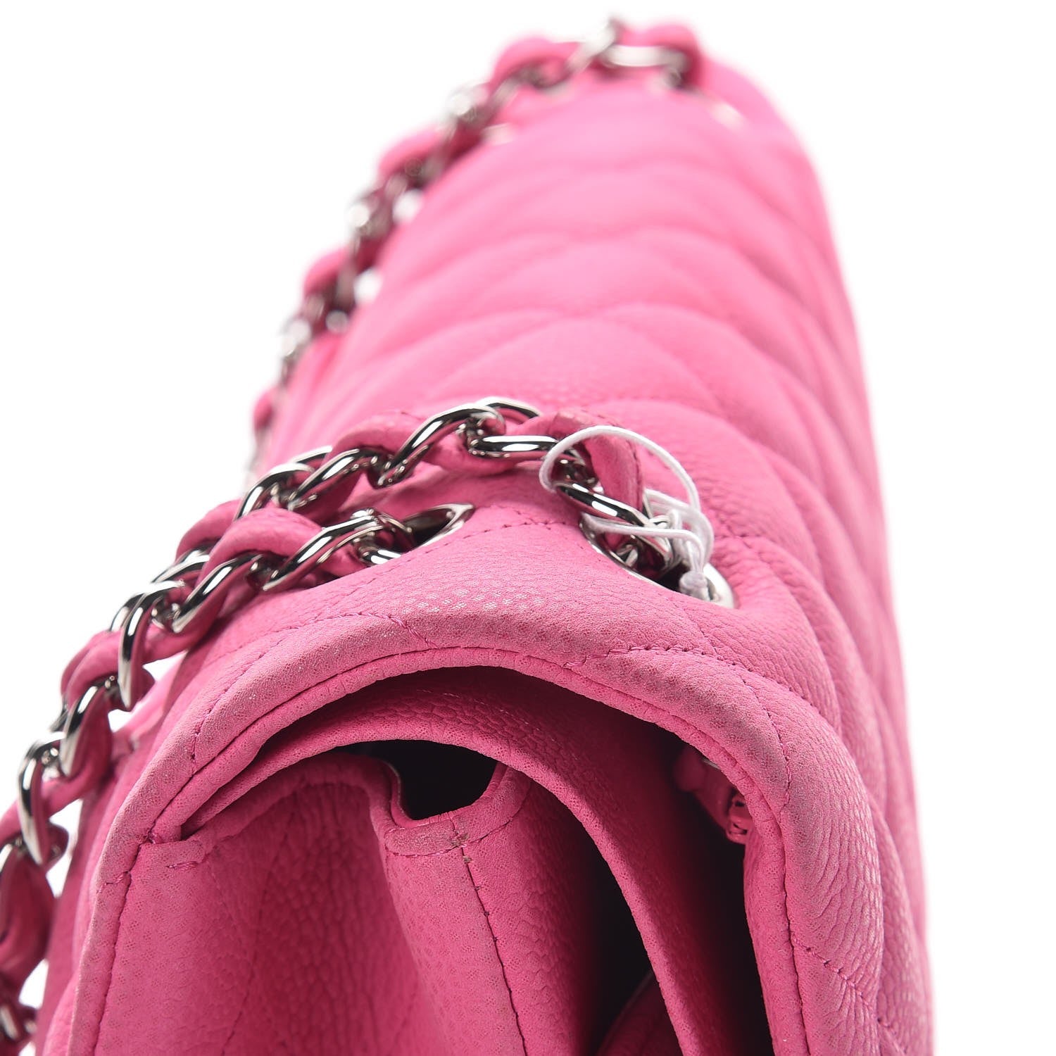 Chanel Iridescent Caviar Quilted Jumbo Double Flap Pink 10 of 11