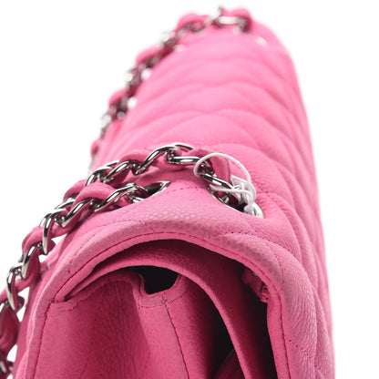 Chanel Iridescent Caviar Quilted Jumbo Double Flap Pink 10 of 11