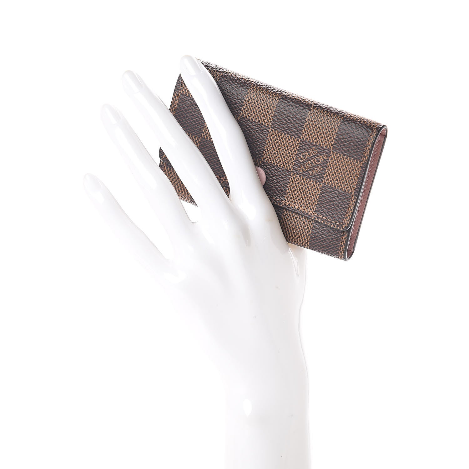 Louis Vuitton Damier Ebene Multicles 6 Key Holder Rose Ballerine 2 of 7