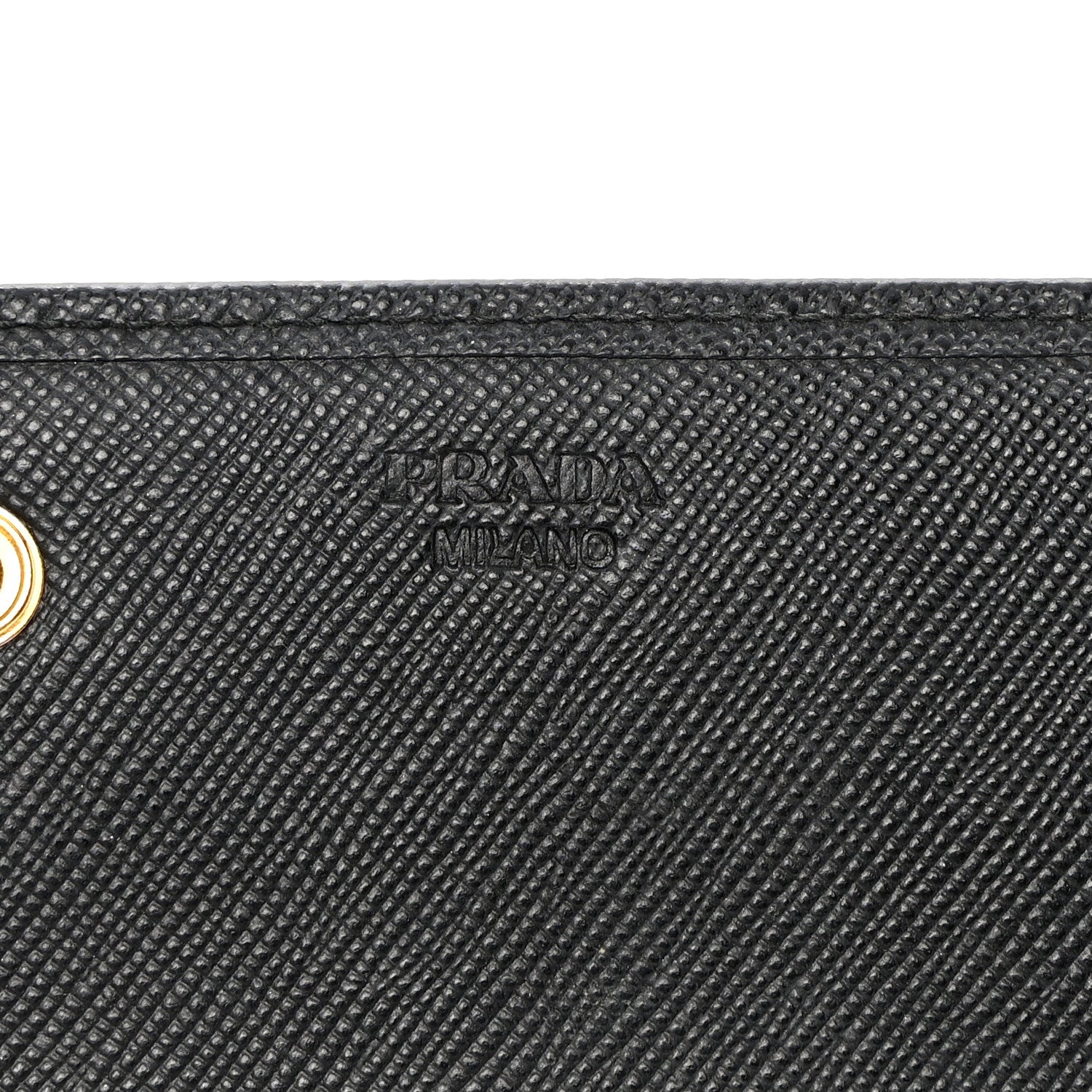 Prada Saffiano Bow Continental Wallet Black 6 of 17