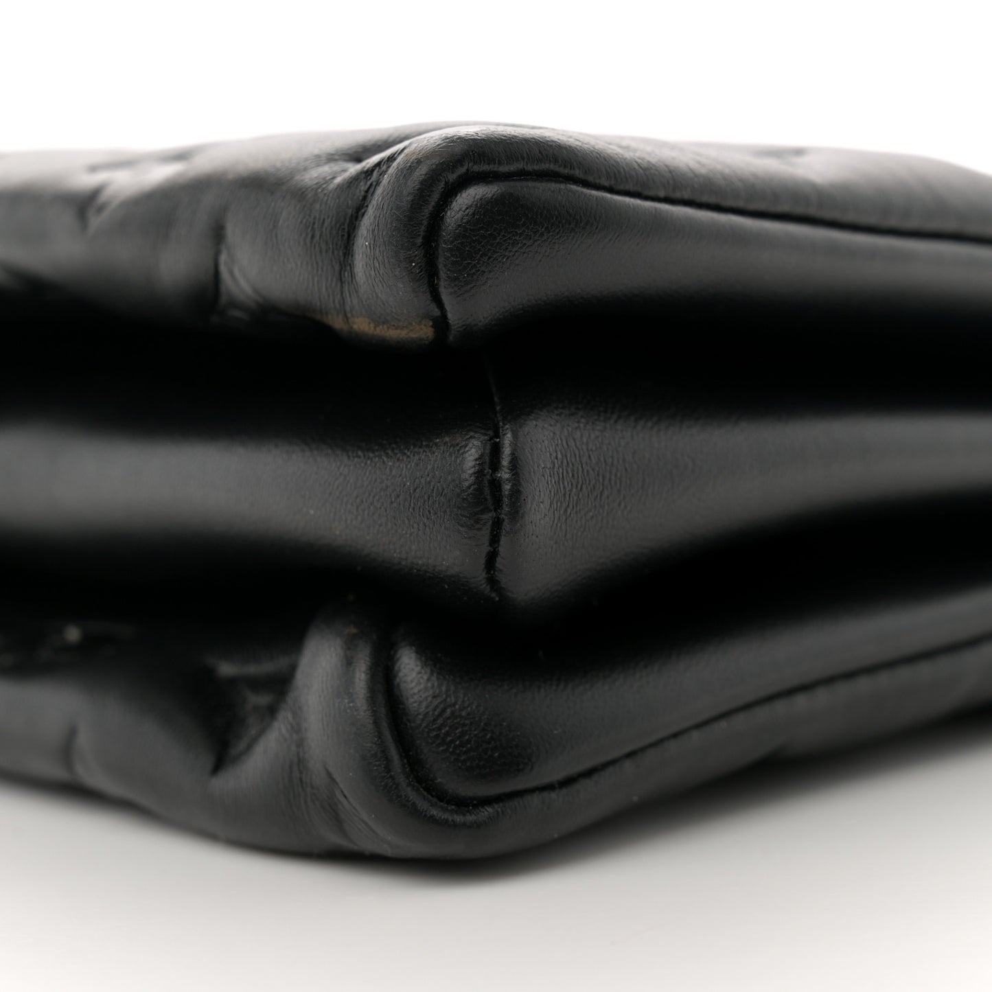 Lambskin Embossed Monogram Coussin MM Black