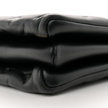 Louis Vuitton Lambskin Embossed Monogram Coussin MM Black 10 of 10