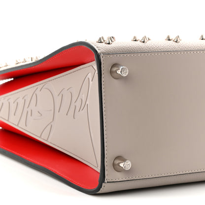 Christian Louboutin Calfskin Spikes Loubinthesky Medium Grey 9 of 12