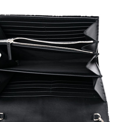 Gucci Velvet GG Monogram Mini Dionysus Chain Wallet Black 5 of 10