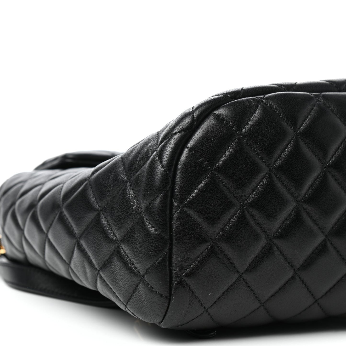 Calfskin Quilted Small Urban Spirit Backpack Black