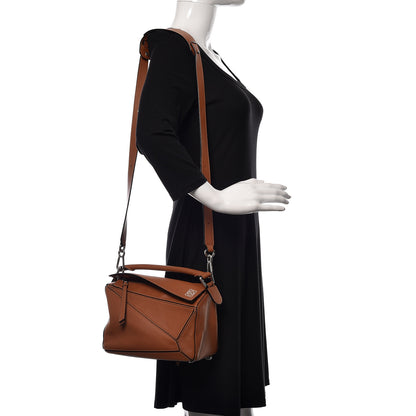 Loewe Calfskin Small Puzzle Bag Tan 2 of 25