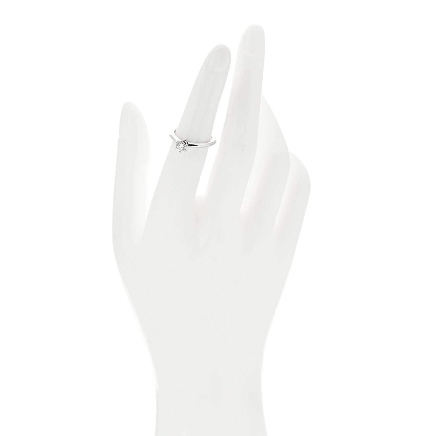 Platinum Diamond .31ct Solitaire Engagement Ring 49 5