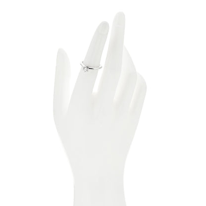 Tiffany Platinum Diamond .31ct Solitaire Engagement Ring 49 5 2 of 5