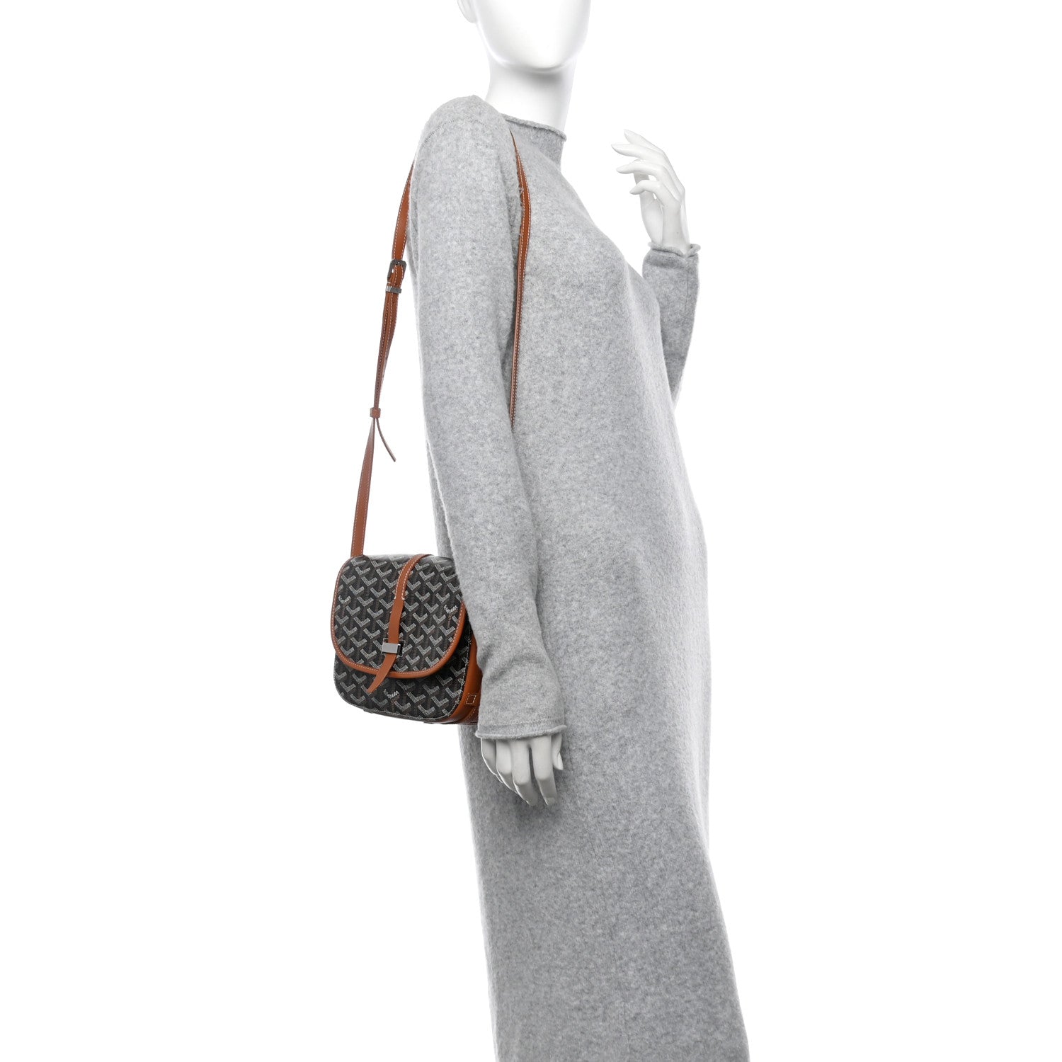 Goyard Goyardine Belvedere II PM Messenger Bag Black Gold 2 of 9