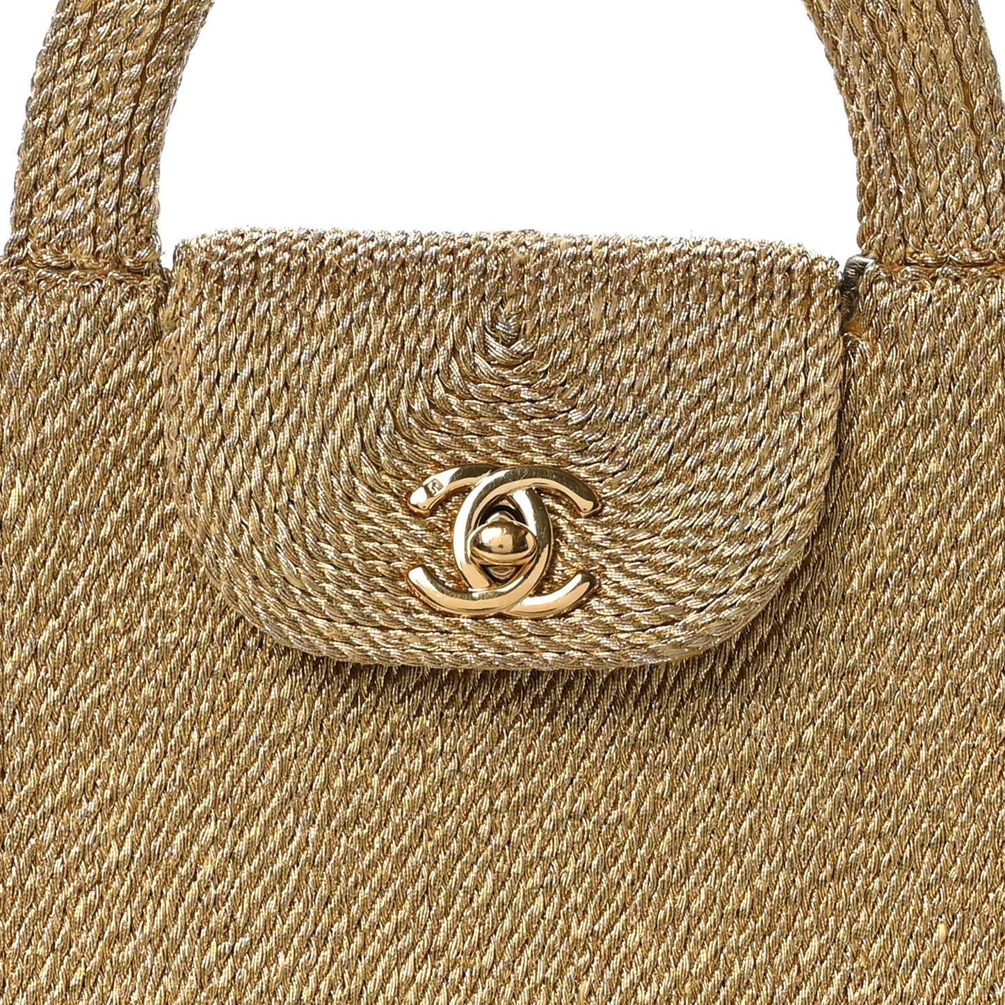 Metallic Woven Raffia Small Kelly Flap Bag Gold