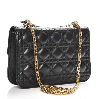Christian Dior Lambskin Cannage Large Dioraddict Flap Bag Black 3 of 6