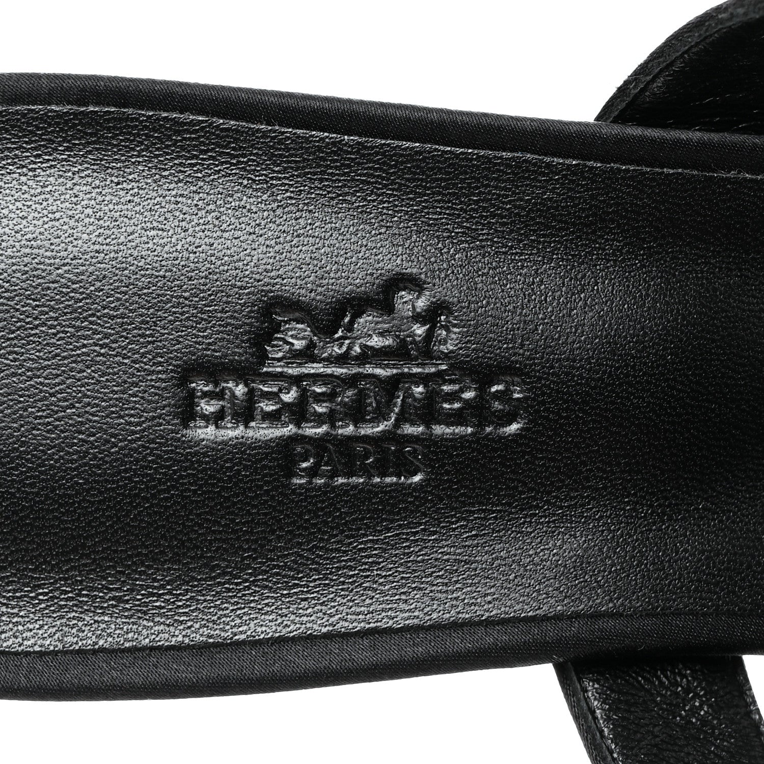 Hermes Satin Blink Mules 39 Black 6 of 9