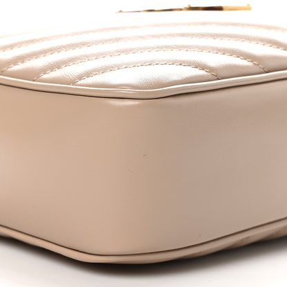 Saint Laurent Calfskin Matelasse Monogram Lou Camera Bag Dark Beige 9 of 10