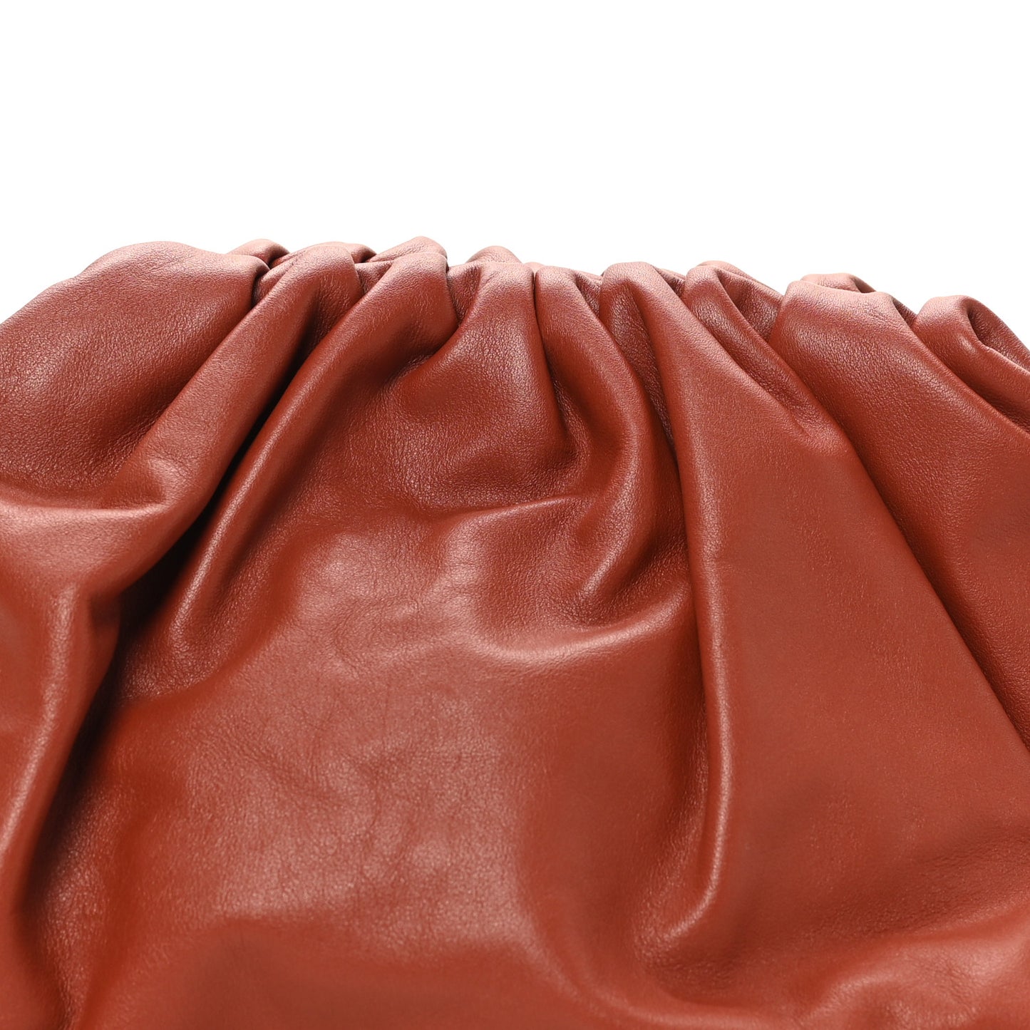 Smooth Butter Calf The Pouch Oversized Clutch Rust