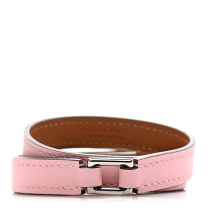 Hermes Swift Rivale Double Tour Bracelet T2 Rose Sakura 3 of 5