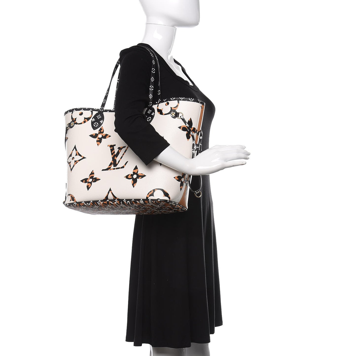 Monogram Giant Jungle Neverfull MM Ivory
