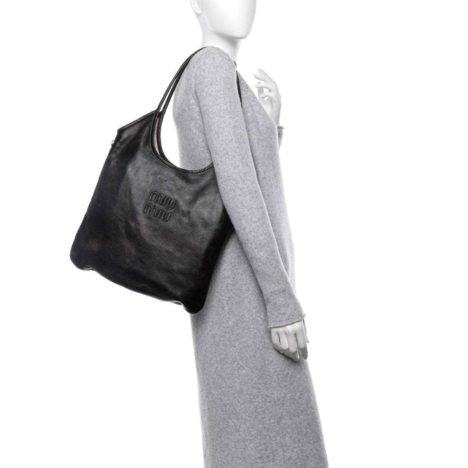 Miu Miu Nappa Ivy Bag Sand Coffee 2 of 10