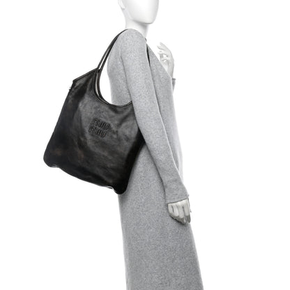 Miu Miu Nappa Ivy Bag Sand Coffee 2 of 10