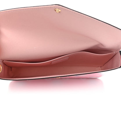 Louis Vuitton Vernis Valentine Felicie Pochette Chain Wallet Light Pink Neon 6 of 11
