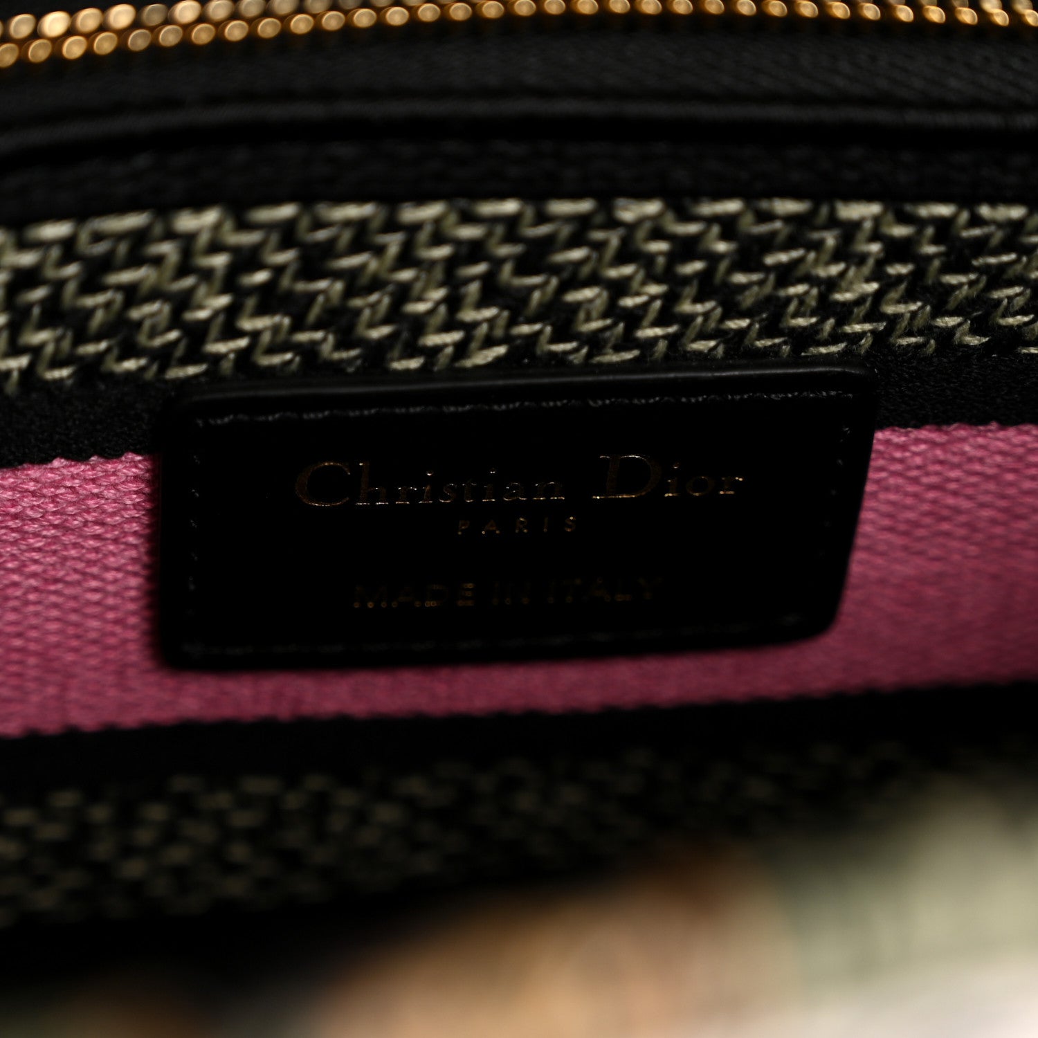 Christian Dior Canvas Around the World Embroidered Medium Lady D-Lite Black Pastel Pink 6 of 12