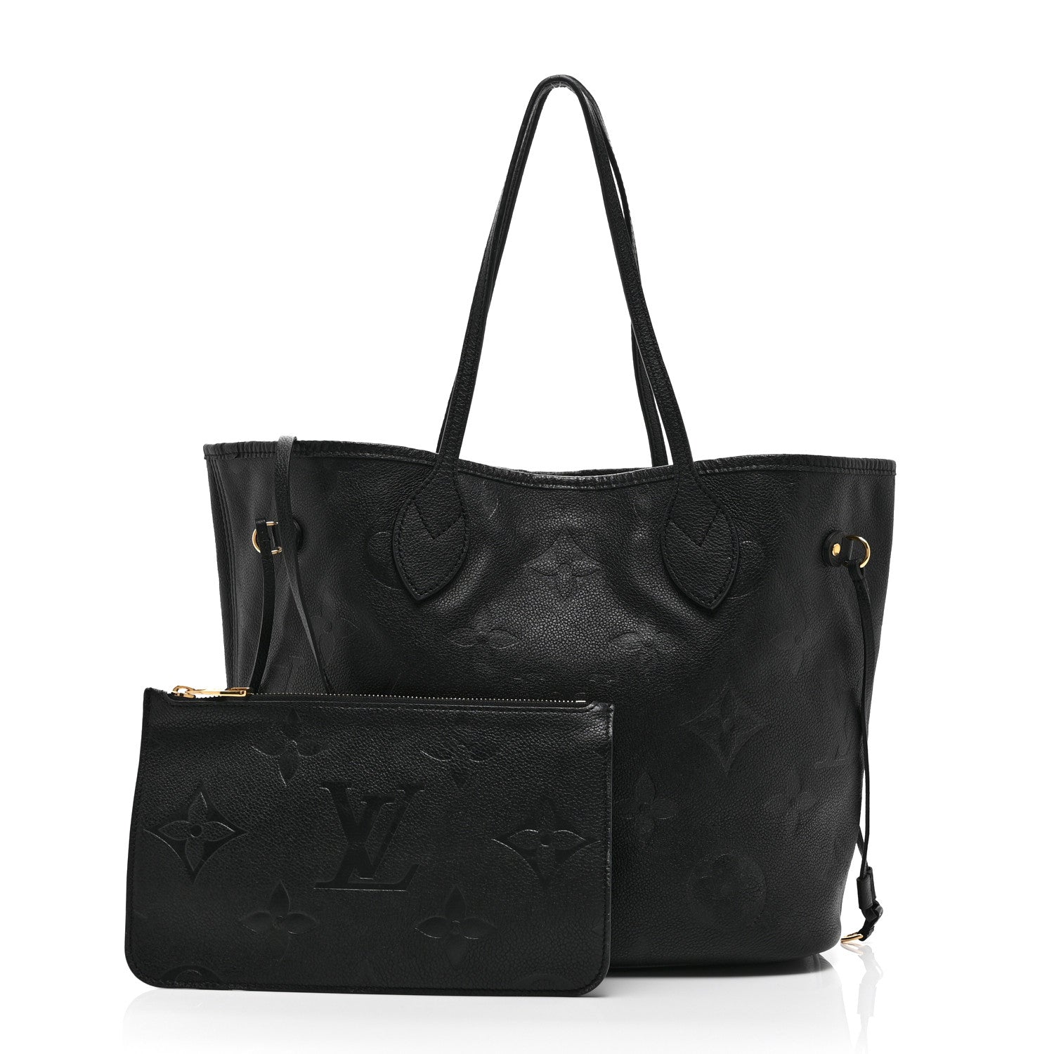 Louis Vuitton Empreinte Monogram Giant Neverfull MM Black 3 of 9