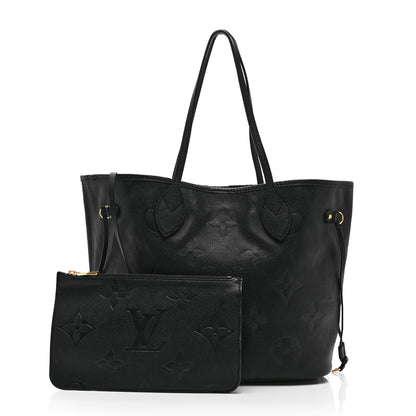 Louis Vuitton Empreinte Monogram Giant Neverfull MM Black 3 of 9