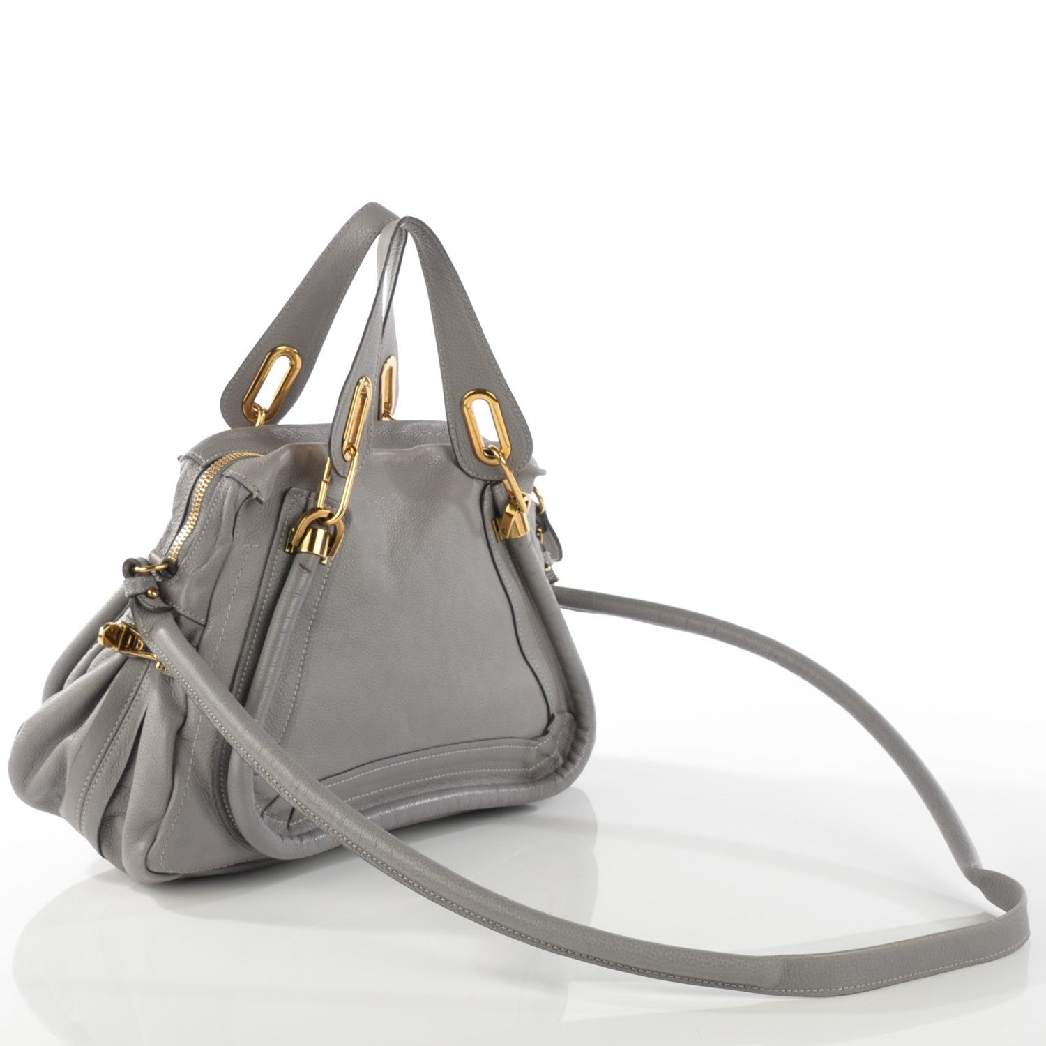 Chloe Calfskin Small Paraty Cashmere Grey 3 of 14