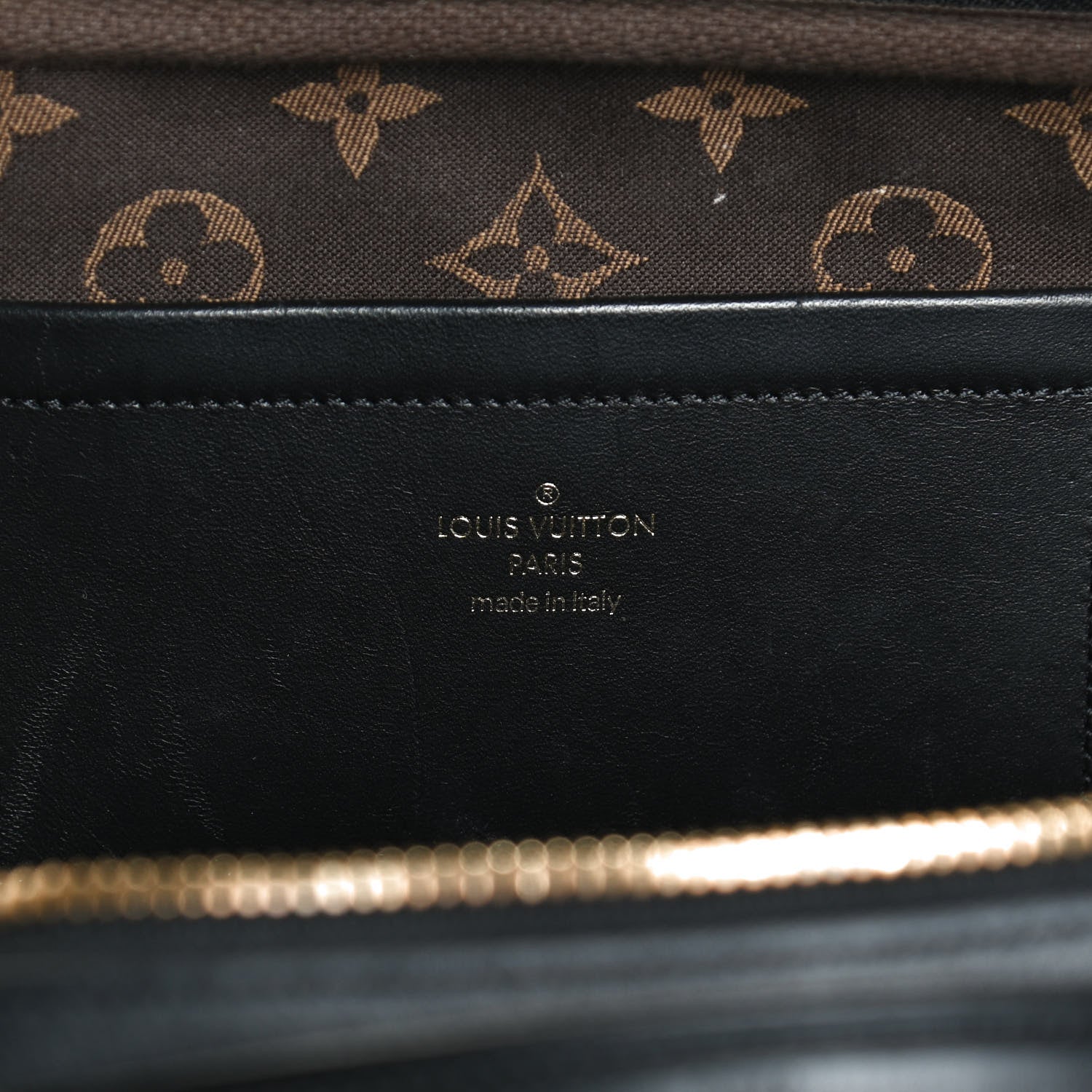 Louis Vuitton Calfskin Monogram Embossed Utility Crossbody Black 6 of 12