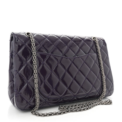 Chanel Distressed Patent 2.55 Reissue Flap 227 Prune 3 of 12