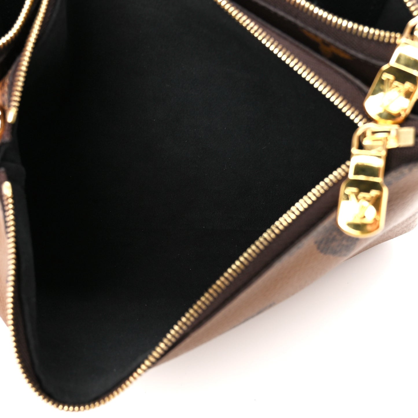 Reverse Monogram Giant Double Zip Pochette