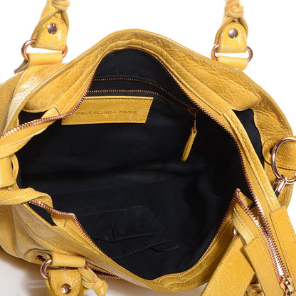 Balenciaga Agneau Giant 12 Rose Gold Hardware Town Moutarde 5 of 12