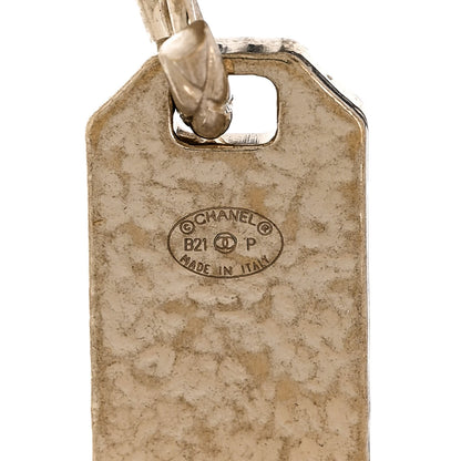 Chanel CC Tag Drop Earrings Gold 4 of 5