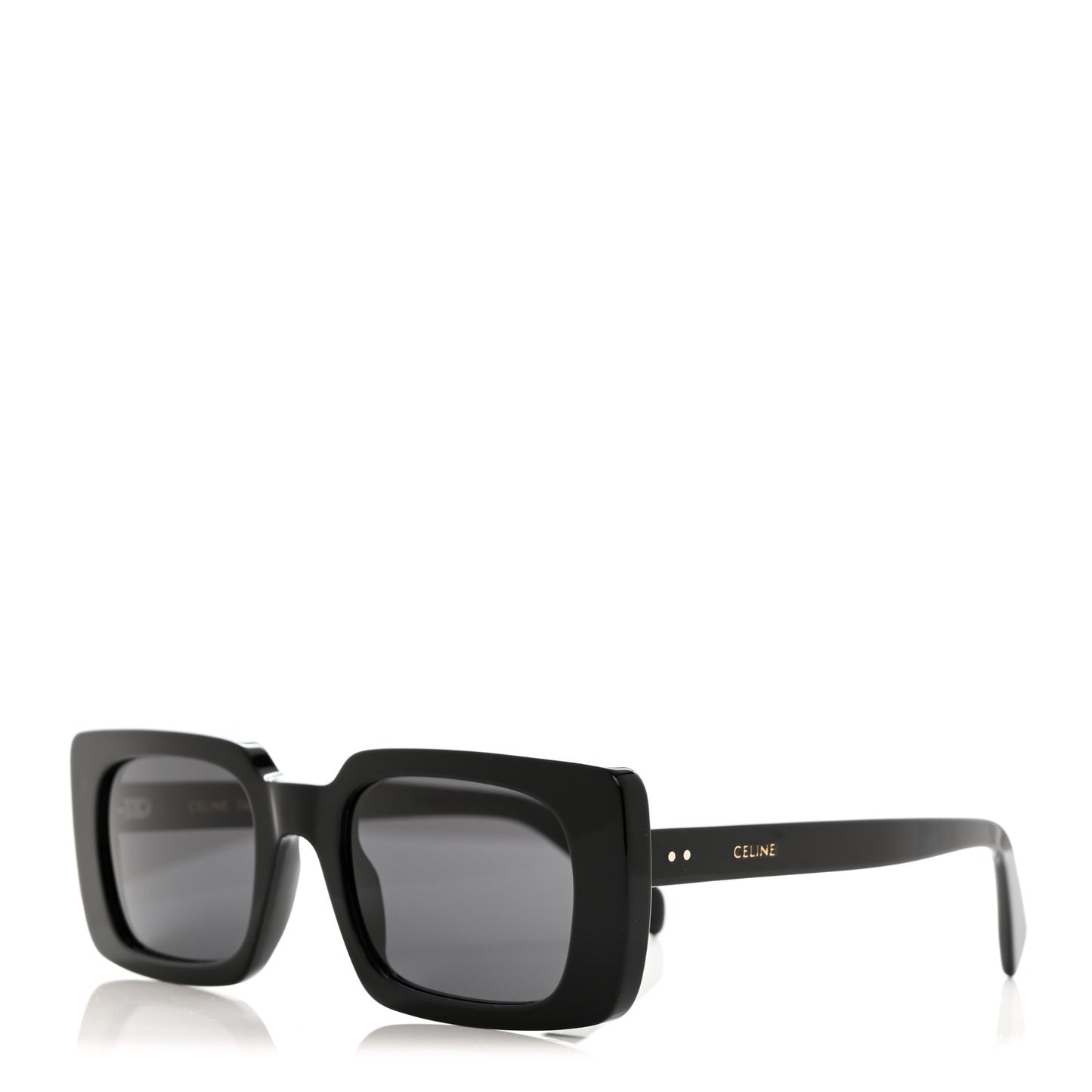 Acetate Rectangular Sunglasses CL40213I Black