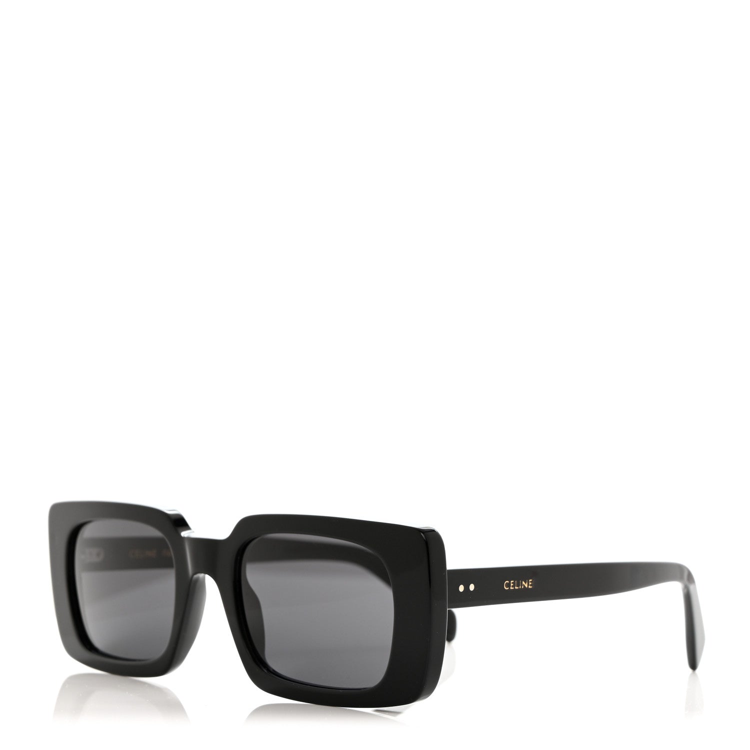 Celine Acetate Rectangular Sunglasses CL40213I Black 1 of 7