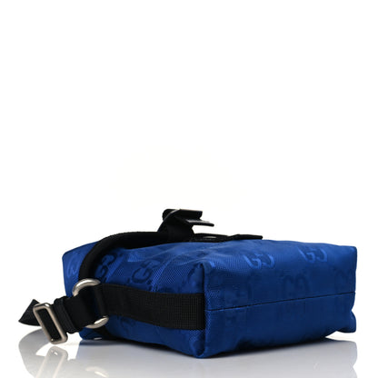 Gucci Econyl Nylon Monogram Off The Grid Messenger Bag Orient Blue Black 4 of 11