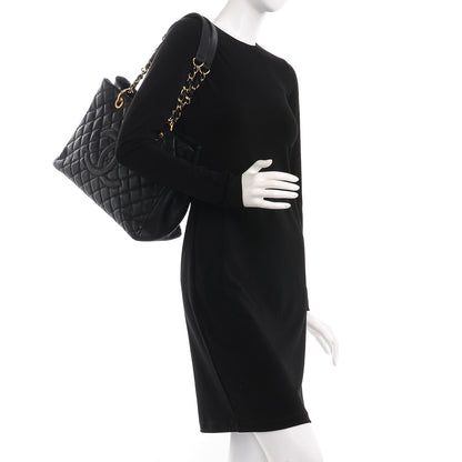 Chanel Caviar Quilted Grand Shopping Tote GST Black 2 of 8