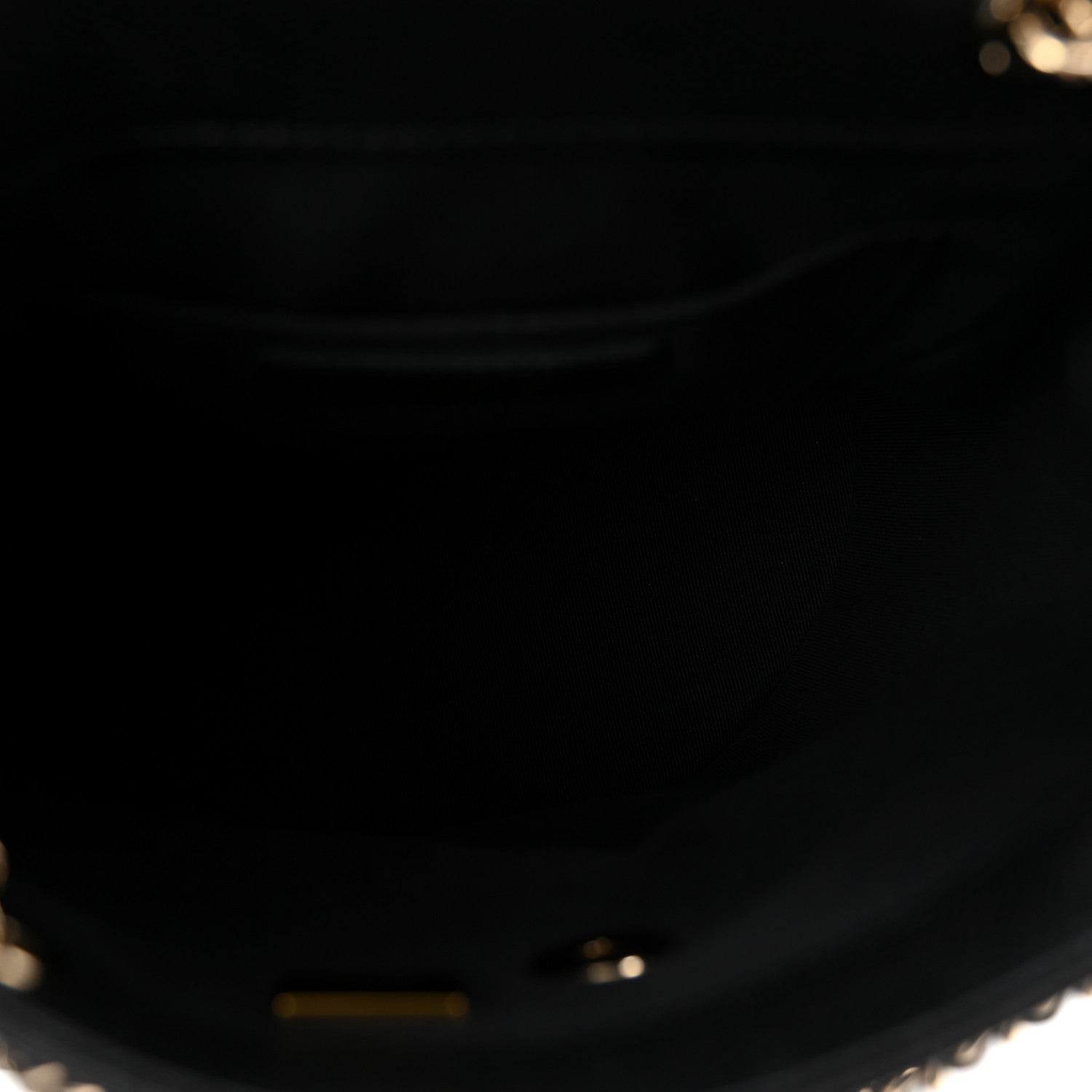 Chanel Shiny Caviar Quilted Medium Duma Pockets Drawstring Backpack Black 5 of 10