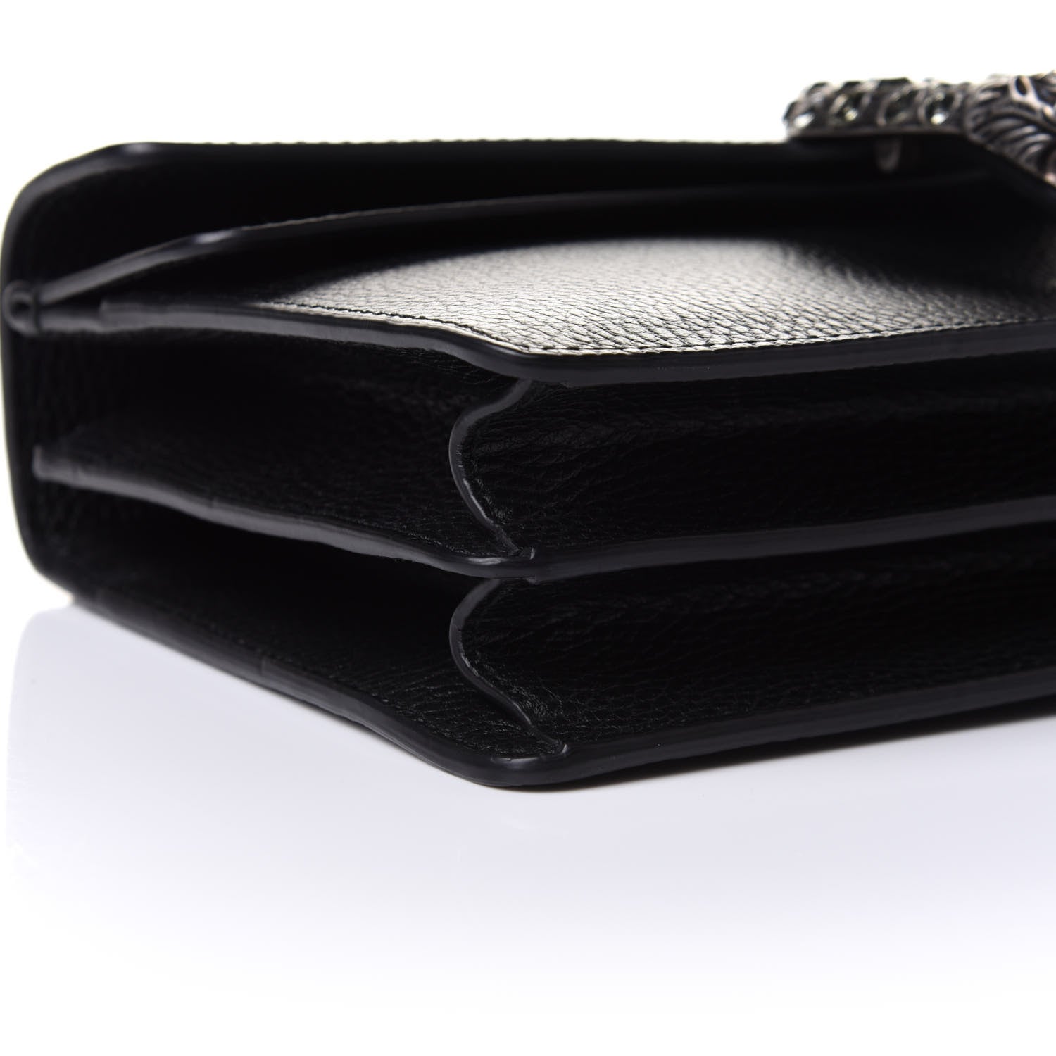 Gucci Pebbled Calfskin Small Dionysus Shoulder Bag Black 10 of 11