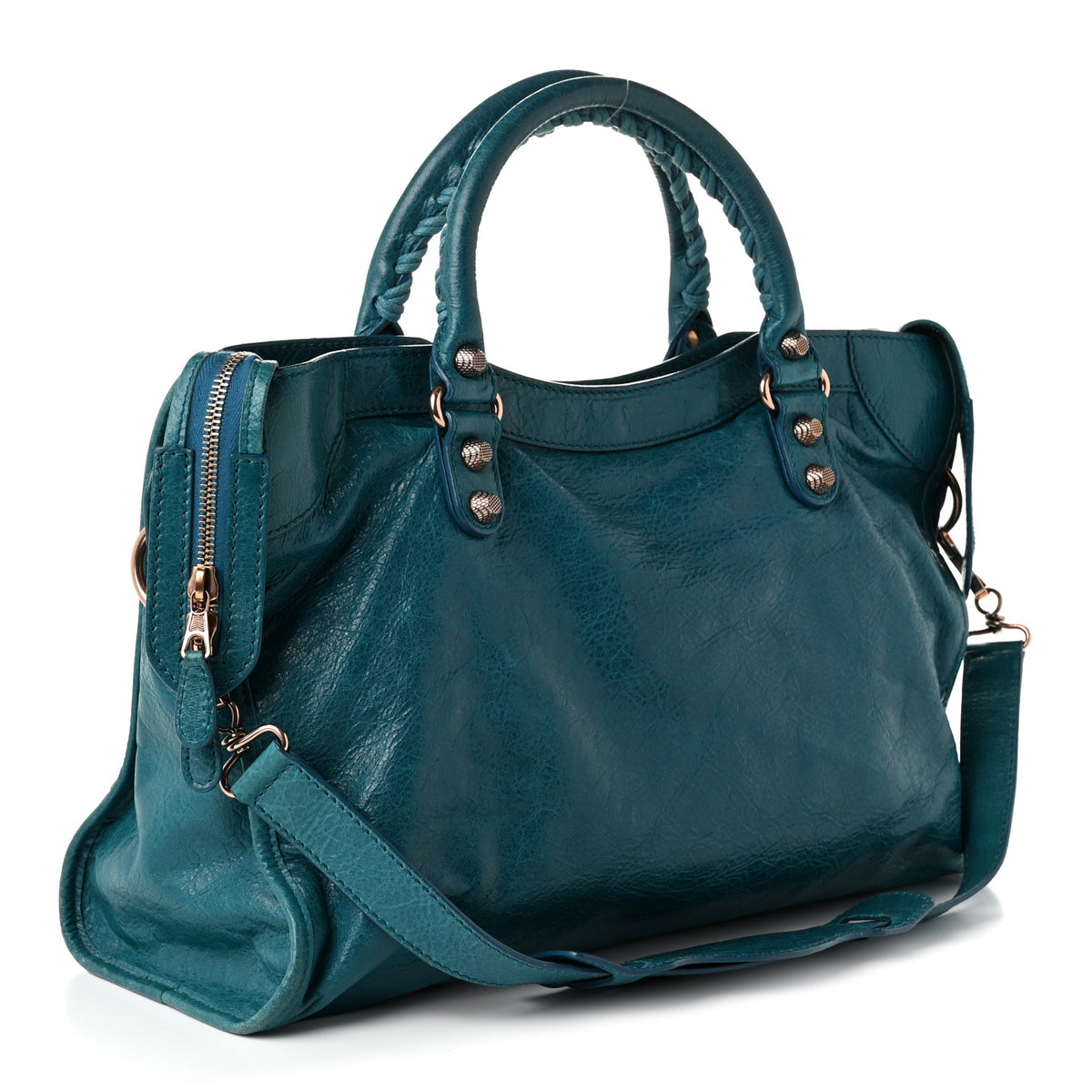 Balenciaga Agneau Giant 12 Rose Gold Hardware City Lagon 4 of 11