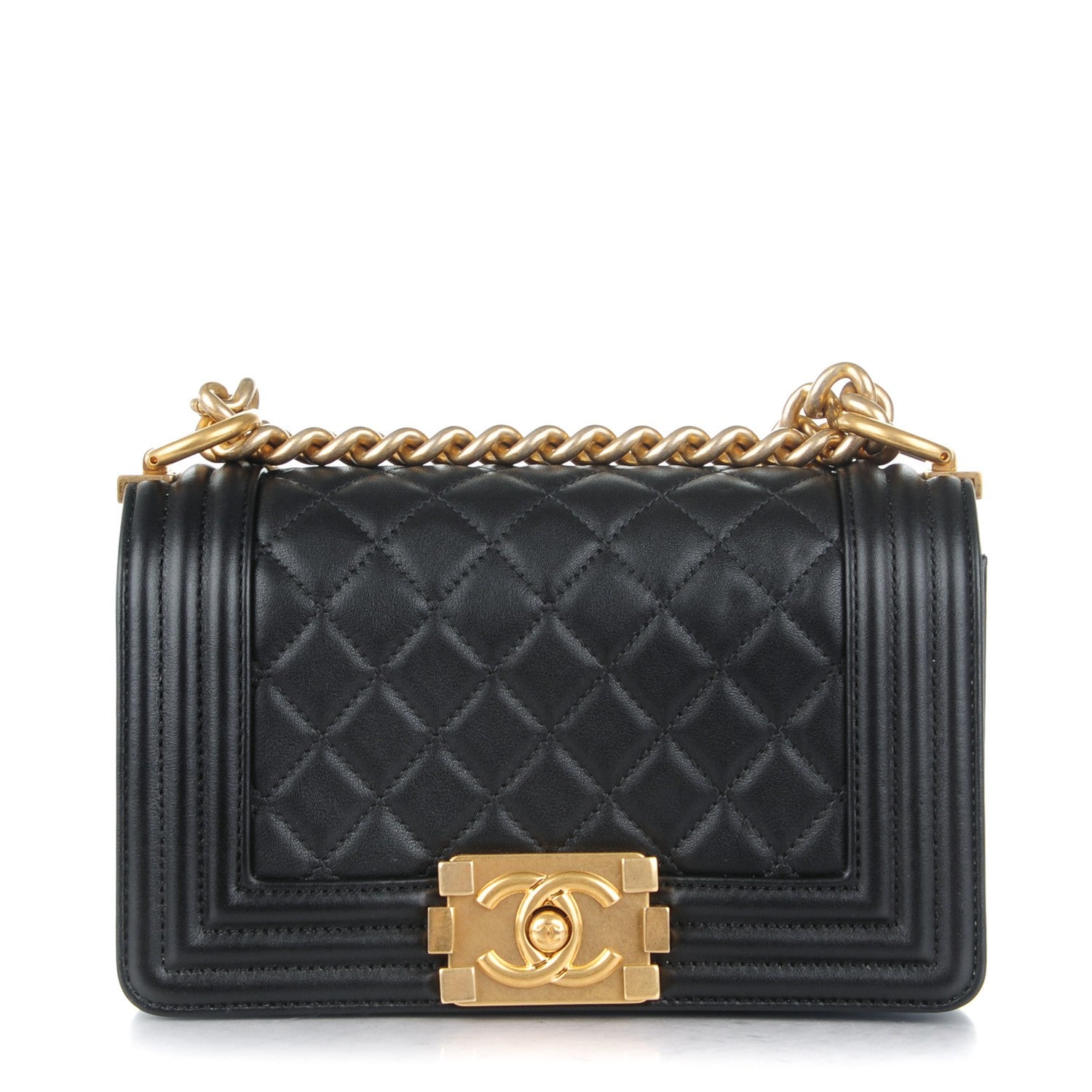 Chanel Calfskin Quilted Small Boy Flap Black 1 of 8