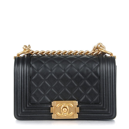 Chanel Calfskin Quilted Small Boy Flap Black 1 of 8
